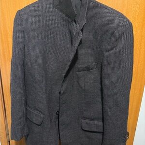 Pierre Cardin Charcoal Checkered Blazer